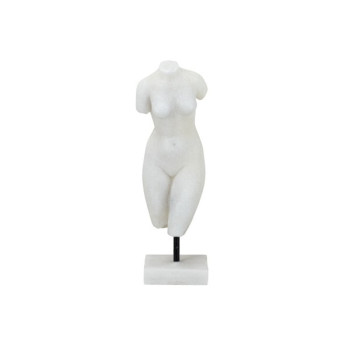 Figurine Λευκό Επιτραπέζιο Διακοσμητικό Ρητίνης με Γυναικεία Φιγούρα (12x13.2x36.3)cm