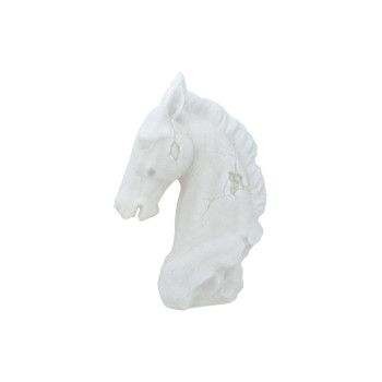 Horse Λευκό Διακοσμητικό άλογο Ρητίνης (27x17.5x39.5)cm
