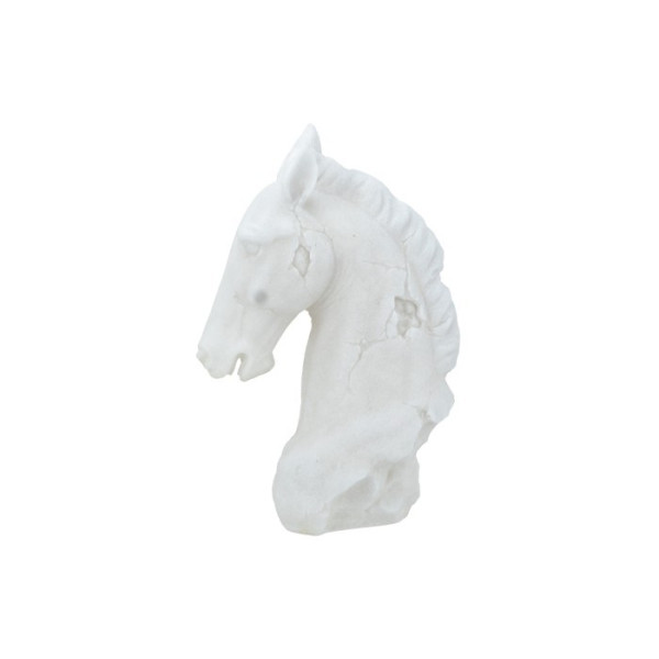 Horse Λευκό Διακοσμητικό άλογο Ρητίνης (27x17.5x39.5)cm