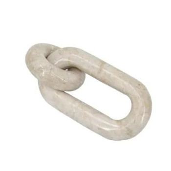 Marble Μπεζ Μαρμάρινη Διακοσμητική Αλυσίδα (16.5*8*3)εκ.