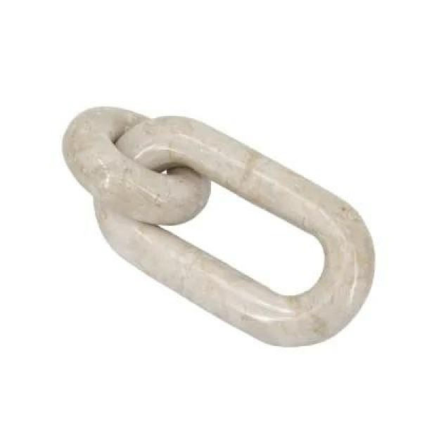 Marble Μπεζ Μαρμάρινη Διακοσμητική Αλυσίδα (16.5*8*3)εκ.
