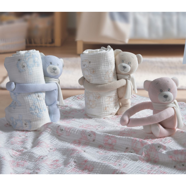 ΚΟΥΒΕΡΤΑΚΙ ΜΕ ΑΡΚΟΥΔΑΚΙ TEDDY 75x100