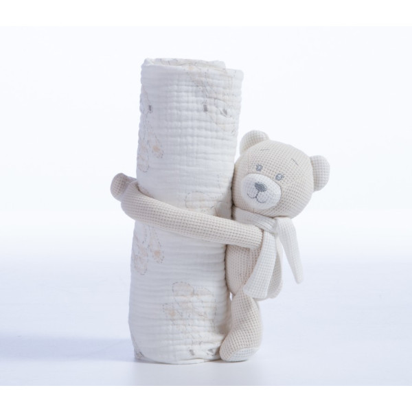 ΚΟΥΒΕΡΤΑΚΙ ΜΕ ΑΡΚΟΥΔΑΚΙ TEDDY 75x100