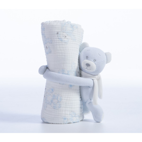 ΚΟΥΒΕΡΤΑΚΙ ΜΕ ΑΡΚΟΥΔΑΚΙ TEDDY 75x100