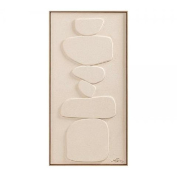 PI395 Ανάγλυφο Hand paint με κορνίζα 4,5cm,60x120cm | ZAROS