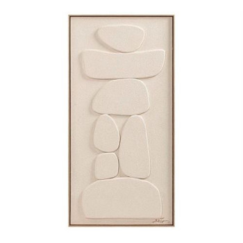 PI394 Ανάγλυφο Hand paint με κορνίζα 4,5cm,60x120cm | ZAROS