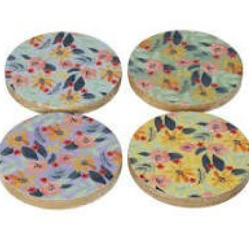 Σ/4 ΣΟΥΒΕΡ ΑΠΟ ΞΥΛΟ MANGO FLORAL 10cm