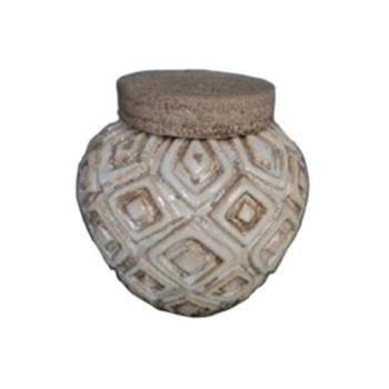 ESHAAB ΒΑΖΟΔΟΧΕΙΟ ΜΕ ΚΑΠΑΚΙ ΚΕΡΑΜΙΚΟ ΜΠΕΖ 14.5x14.5x15