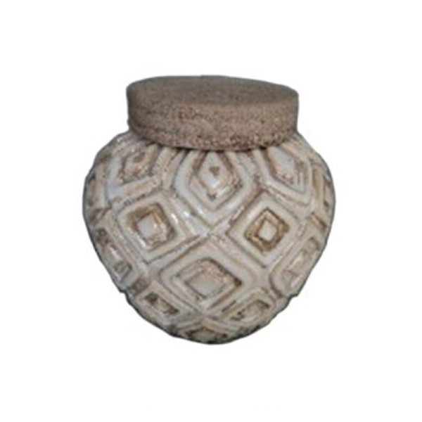 ESHAAB ΒΑΖΟΔΟΧΕΙΟ ΜΕ ΚΑΠΑΚΙ ΚΕΡΑΜΙΚΟ ΜΠΕΖ 14.5x14.5x15