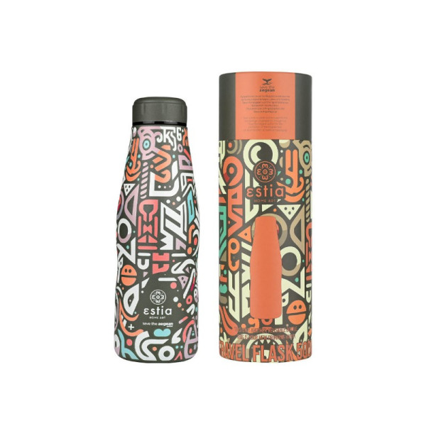 ΘΕΡΜΟΣ TRAVEL FLASK SAVE THE AEGEAN 500ml GEOVIVID