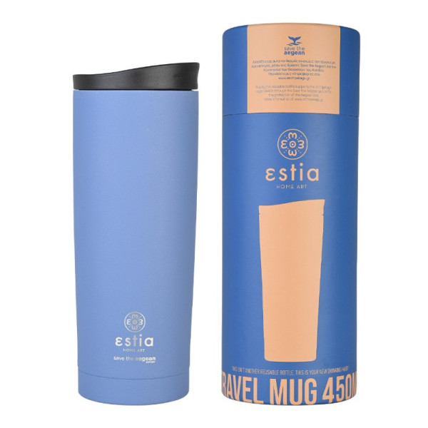 ΘΕΡΜΟΣ TRAVEL MUG SAVE THE AEGEAN 500ml DENIM BLUE
