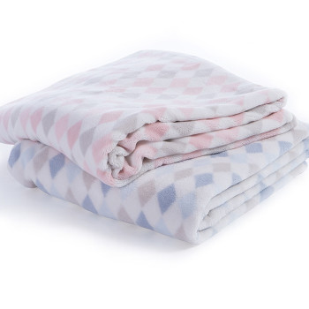ΒΡΕΦΙΚΗ ΚΟΥΒΕΡΤΑ FLEECE ΑΓΚΑΛΙΑΣ SWEET RHOMBUS 75X110