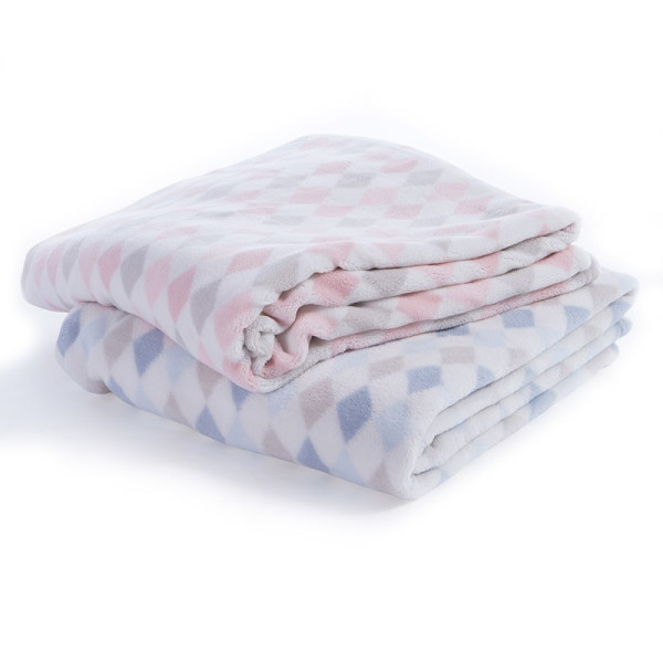 ΒΡΕΦΙΚΗ ΚΟΥΒΕΡΤΑ FLEECE ΑΓΚΑΛΙΑΣ SWEET RHOMBUS 75X110