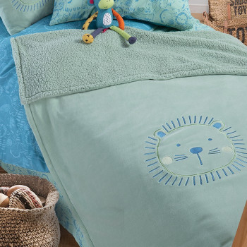 ΠΑΙΔΙΚΗ ΔΙΑΚΟΣΜΗΤΙΚΗ ΚΟΥΒΕΡΤΑ JUNGLE COMBO 130X180 NEF-NEF HOMEWARE