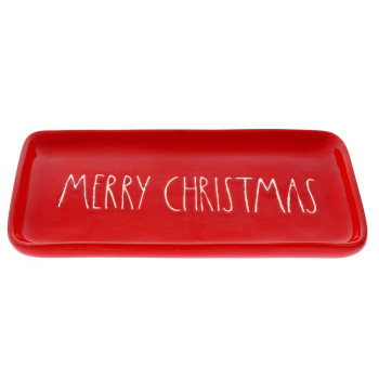 MERRY CHRISTMAS ΚΟΚΚΙΝΗ ΚΕΡΑΜΙΚΗ ΠΙΑΤΕΛΑ 23Χ12Χ2ΕΚ ΠΑΡ/ΜΗ