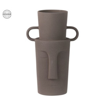 ΚΕΡΑΜΙΚΟ ΒΑΖΟ TERRACOTA GRAY 20X14X30CM