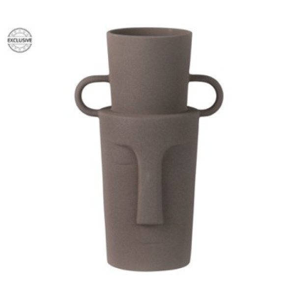 ΚΕΡΑΜΙΚΟ ΒΑΖΟ TERRACOTA GRAY 20X14X30CM