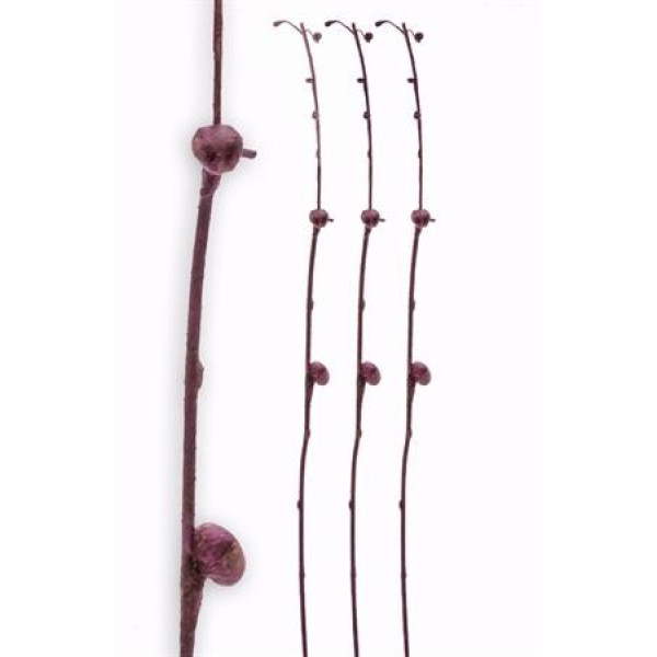 ΚΛΑΡΙ ME ΒΟΛΒΟΥΣ ΣΕ ΜΩΒ ΧΡΩΜΑ,90CM
