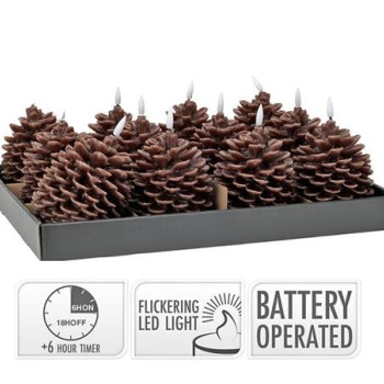ΚΕΡΙ LED ΜΕ TIMER ΣΧ.ΚΟΥΚ/ΝΑΡΙ 10X13CM