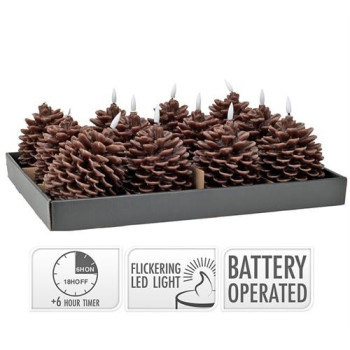 ΚΕΡΙ LED ΜΕ TIMER ΣΧ.ΚΟΥΚ/ΝΑΡΙ 10X13CM