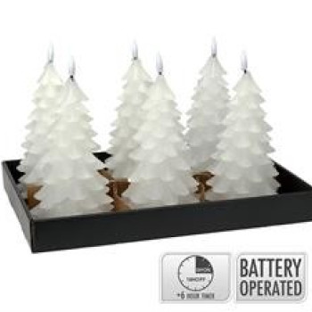 ΚΕΡΙ LED ΜΕ TIMER ΕΛΑΤΟ,ΛΕΥΚΟ ΧΡ.12.5X19.5CM