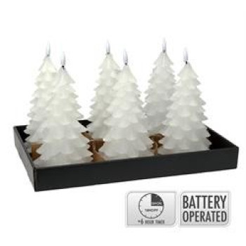 ΚΕΡΙ LED ΜΕ TIMER ΕΛΑΤΟ,ΛΕΥΚΟ ΧΡ.12.5X19.5CM