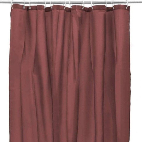 ΚΟΥΡΤΙΝΑ ΜΠΑΝΙΟΥ POLYESTER ΚΟΚΚΙΝΗ 180Χ200ΕΚ