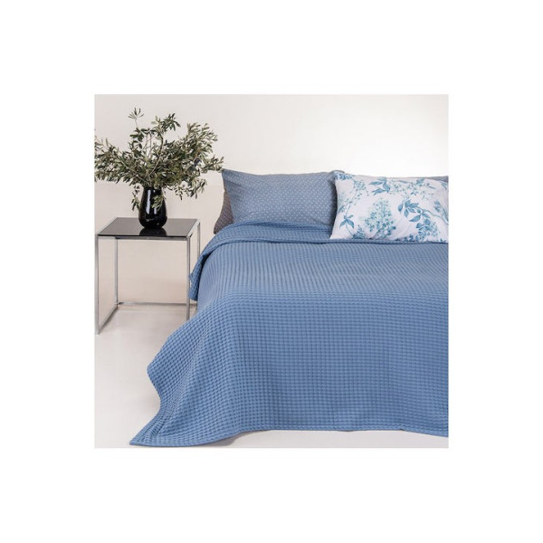 ΚΟΥΒΕΡΤΑ ΠΙΚΕ ΥΠΕΡΔΙΠΛΗ 230Χ240 PATMOS JEAN 100%COTTON