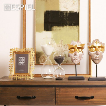 ΠΡΟΣΩΠΕΙΟ ΜΕ ΧΡΥΣΗ ΜΑΣΚΑ ΠΟΛΥΡΕΣIN ΜΠΕΖ 8.2X12.2X29ΕΚ