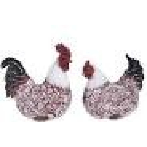 INART S/2 ΚΟΤΑ/ΚΟΚΚΟΡΑΣ POLYRESIN ΚΟΚΚΙΝΟ 24X12X22