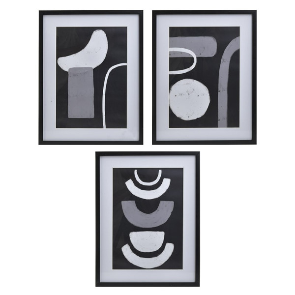 INART S/3 ΠΙΝΑΚΑΣ PRINTED ΜΑΥΡΟ/ΑΣΠΡΟ 33X2X43