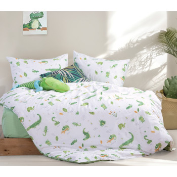ΠΑΙΔΙΚΑ ΣΕΤ ΣΕΝΤΟΝΙΑ ΜΟΝΑ CUTE REPTILES 170X260 NEF-NEF HOMEWARE