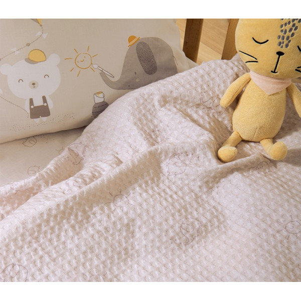 ΒΡΕΦΙΚΗ ΚΟΥΒΕΡΤΑ ΠΙΚΕ ΚΟΥΝΙΑΣ HAPPY DAYS 110X150 NEF-NEF HOMEWARE