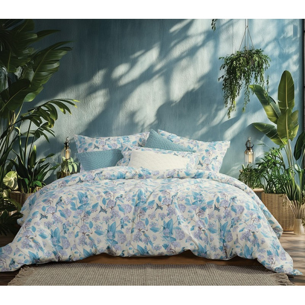 ΣΕΤ ΣΕΝΤΟΝΙΑ ΒΑΜΒΑΚΕΡΑ ΥΠΕΡΔΙΠΛΑ DREAM ON BLUE 240X270 NEF-NEF HOMEWARE
