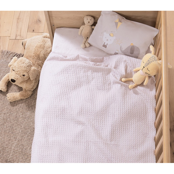 ΒΡΕΦΙΚΗ ΚΟΥΒΕΡΤΑ ΠΙΚΕ AΓΚΑΛΙΑΣ HAPPY DAYS 80X110 NEF-NEF HOMEWARE