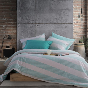 ΣΕΤ ΣΕΝΤΟΝΙΑ ΒΑΜΒΑΚΕΡΑ ΥΠΕΡΔΙΠΛΑ CASUAL STRIPE ΜΕ ΛΑΣΤΙΧΟ NEF-NEF HOMEWARE