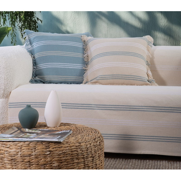 ΡΙΧΤΑΡΙ ΤΡΙΘΕΣΙΟΥ ΚΑΝΑΠΕ SPIRIT BLUE 180Χ300 NEF-NEF HOMEWARE