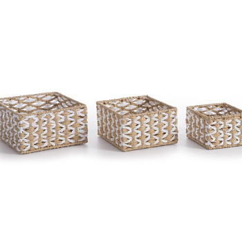 ΚΑΛΑΘΙ ΑΠΟ ΠΛΕΓΜΕΝΟ ΧΑΡΤΙ VINCI 20X20X11 NEF-NEF HOMEWARE