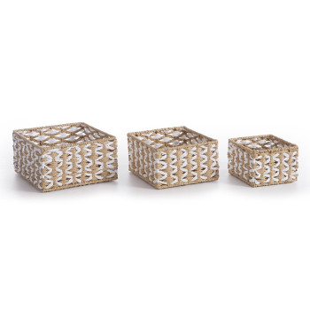 ΚΑΛΑΘΙ ΑΠΟ ΠΛΕΓΜΕΝΟ ΧΑΡΤΙ VINCI 20X20X11 NEF-NEF HOMEWARE