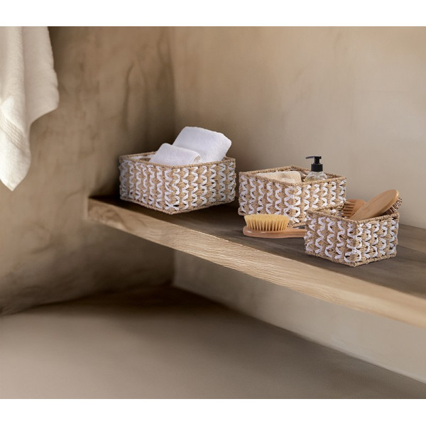 ΚΑΛΑΘΙ ΑΠΟ ΠΛΕΓΜΕΝΟ ΧΑΡΤΙ VINCI 15X15X10 NEF-NEF HOMEWARE