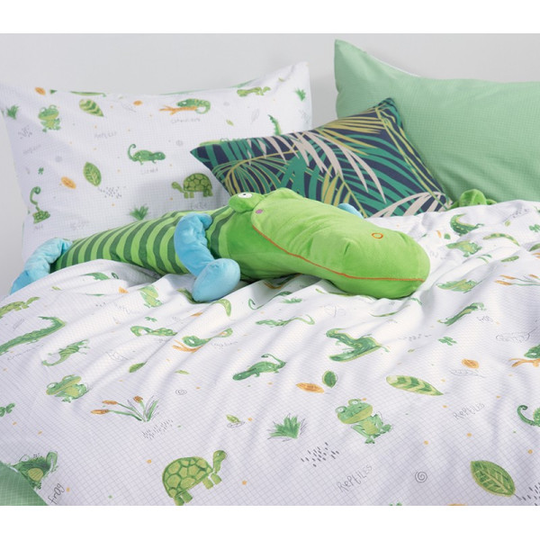 ΠΑΙΔΙΚΑ ΣΕΤ ΣΕΝΤΟΝΙΑ ΜΟΝΑ CUTE REPTILES 170X260 NEF-NEF HOMEWARE