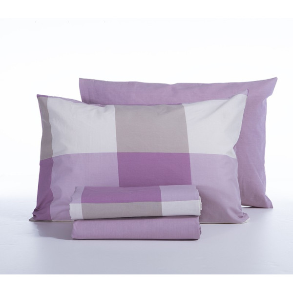ΣΕΤ ΣΕΝΤΟΝΙΑ ΒΑΜΒΑΚΕΡΑ ΜΟΝΑ CASUAL CHECK 170X270 NEF-NEF HOMEWARE