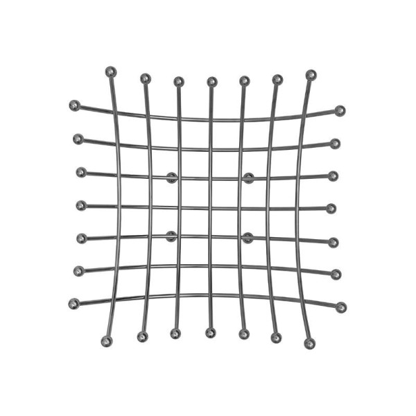 ΦΡΟΥΤΙΕΡΑ ELEGANT ΙΝΟΧ ΜΑΥΡΗ 29.9x29.9x13ΕΚ