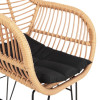 ΠΟΛΥΘΡΟΝΑ ΜΕ ΜΑΞΙΛΑΡΙ ΜΕΤΑΛΛΙΚΗ ALLEGRA HM5450.31 ΜΕ WICKER ΜΠΕΖ 58x59x82Υεκ.