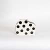 ΒΑΖΟ ΚΕΡΑΜΙΚΟ ΜΑΥΡΟ - ΛΕΥΚΟ 28x6x15.6cm