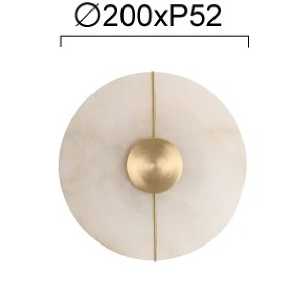 Φωτιστικό Τοίχου Round Lusso