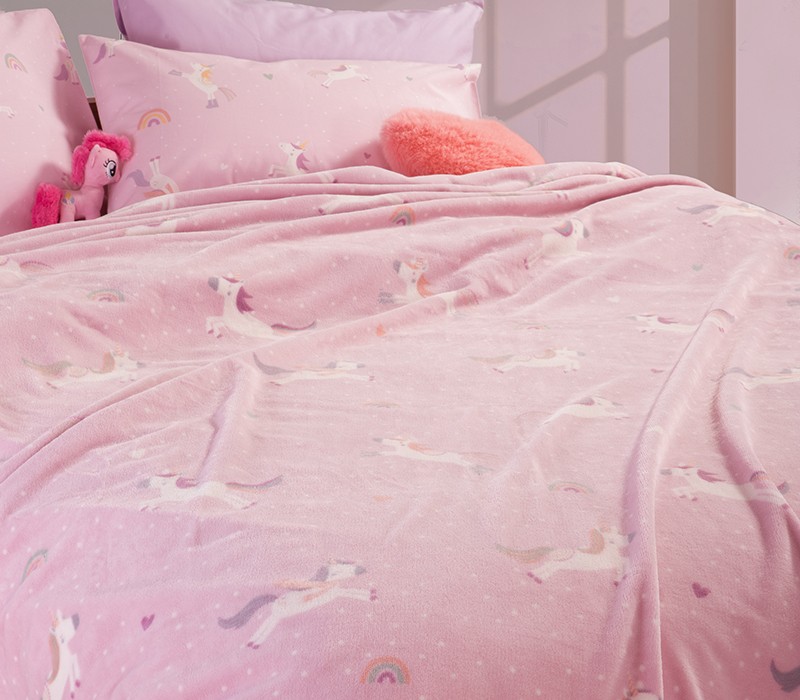 ΠΑΙΔΙΚΗ ΚΟΥΒΕΡΤΑ UNICORNS STYLE 160Χ220 NEF-NEF HOMEWARE