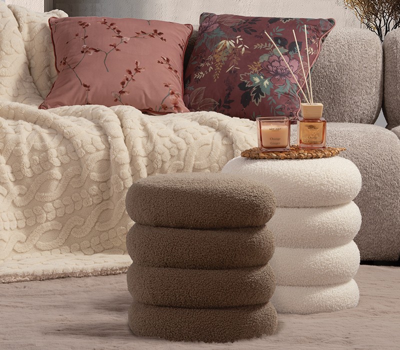ΜΠΟΥΚΛΕ ΣΚΑΜΠΟ STOOL 35X40 NEF-NEF HOMEWARE