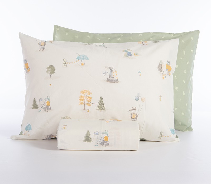 ΠΑΙΔΙΚΗ ΣΕΤ ΠΑΠΛΩΜΑΤΟΘΗΚΗ ΜΟΝΗ WOODLAND PARTY 160Χ240 NEF-NEF HOMEWARE