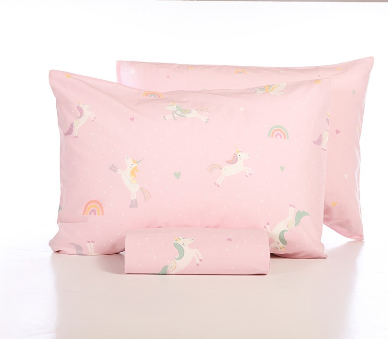 ΠΑΙΔΙΚΗ ΣΕΤ ΠΑΠΛΩΜΑΤΟΘΗΚΗ ΜΟΝΗ UNICORNS STYLE 160Χ240 NEF-NEF HOMEWARE